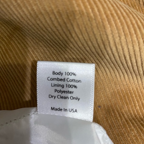 Corduroy Wrap Skirt in Camel by Lauren James Size Medium - Picture 10 of 11